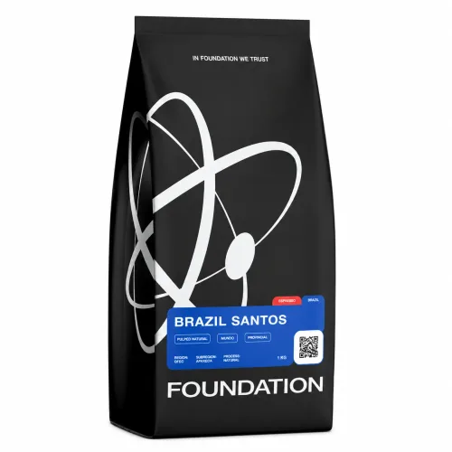 Roasted coffee beans Foundation BRAZIL SANTOS (250 g)