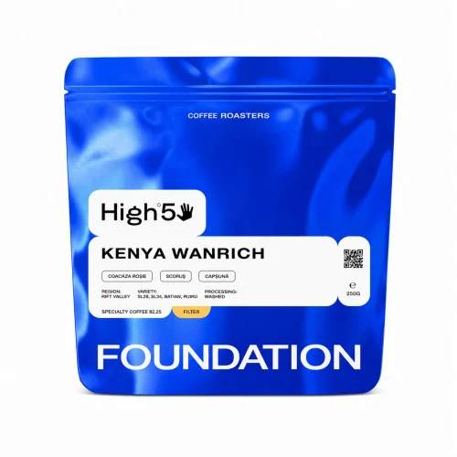 Cafea boabe prajita Foundation KENYA WANRICH (250 g)