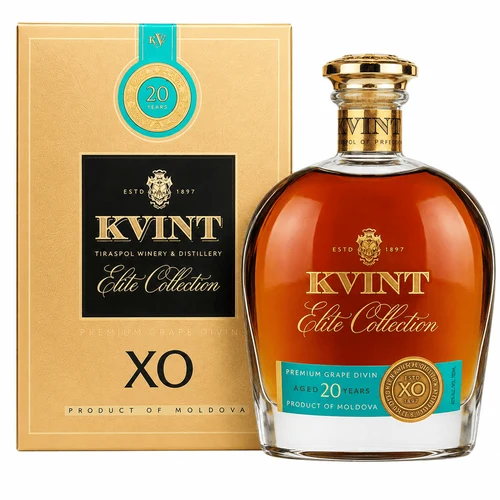 Divin KVINT Decanter 20 Ani 40% 0.5L Cutie