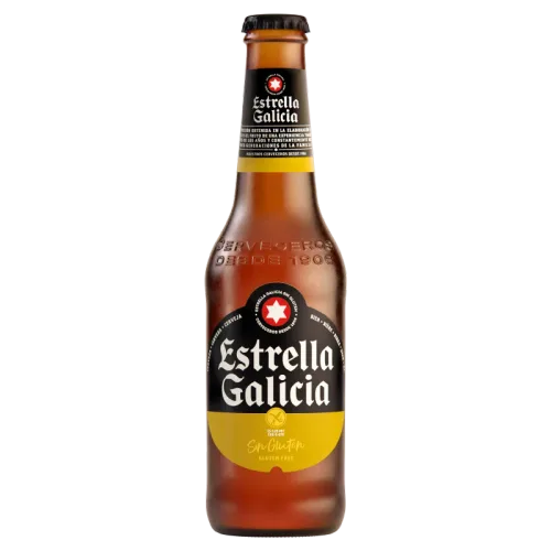 Bere ESTRELLA GALICIA fără gluten 5,5% 0,33 l