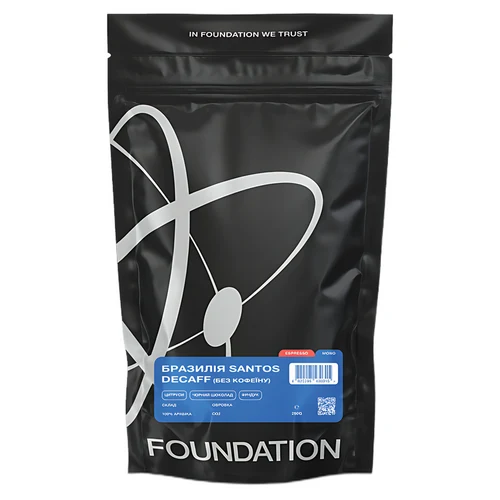 Roasted Coffee Beans FOUNDATION DECAFF BRAZIL  (250 g)