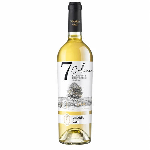 Vin alb sec Sauvignon & Pinot Grigio 7 Coline 0,75L