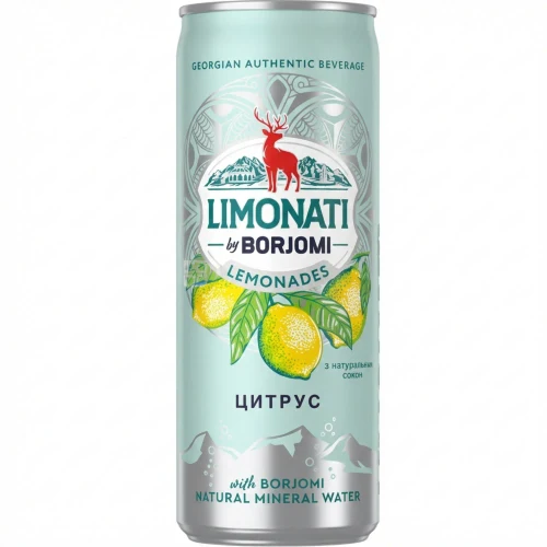 Газированный напиток Borjomi LIMONATI Citrus 0.33L