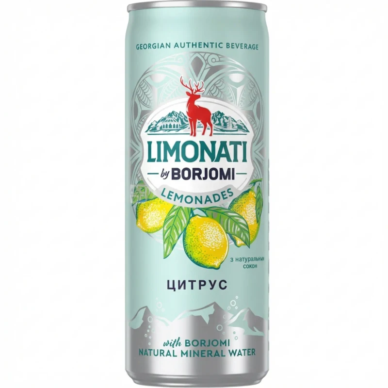 Carbonated drink Borjomi LIMONATI Citrus 0.33L 2