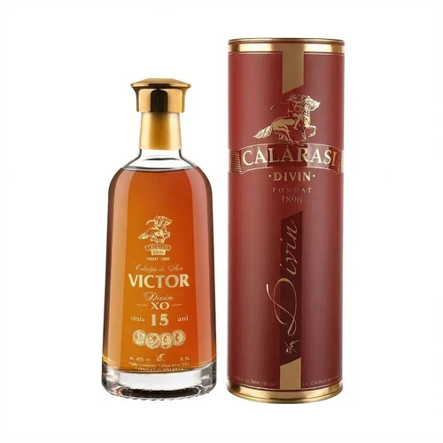 Коньяк Călărași Victor 15 Ani Colectia de Aur Tubus 40% 0.5L