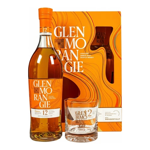 Виски Glenmorangie Original 12Y + 2 Glasses 40% 0.7L