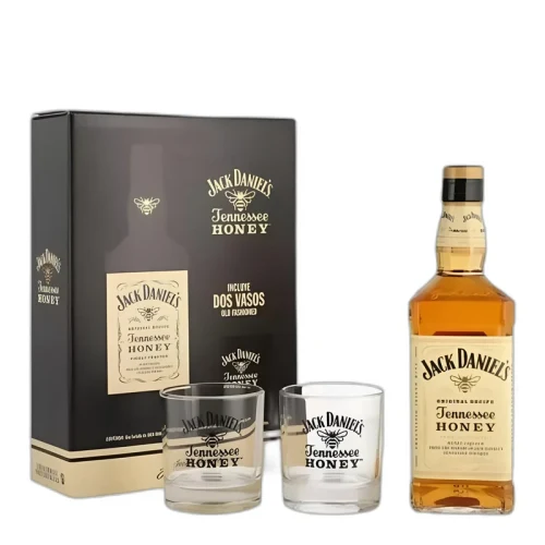 Виски Jack Daniel's Honey + 2 Glasses 35% 0.7L