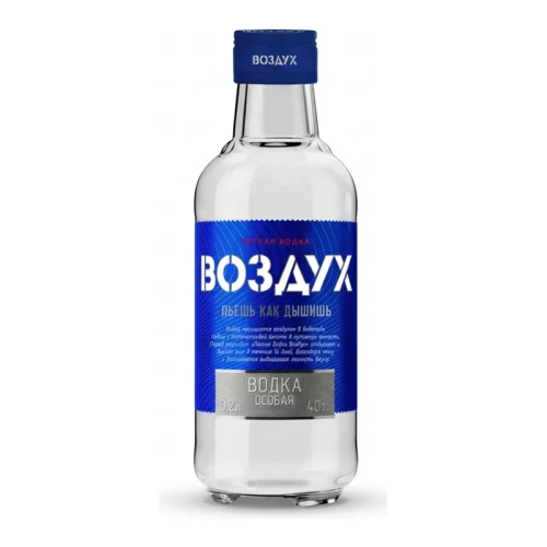 Водка Vozdukh Lekhkaya 40% 0.2L